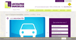Desktop Screenshot of lecoutre-immobilier.com