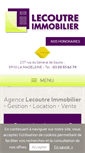 Mobile Screenshot of lecoutre-immobilier.com